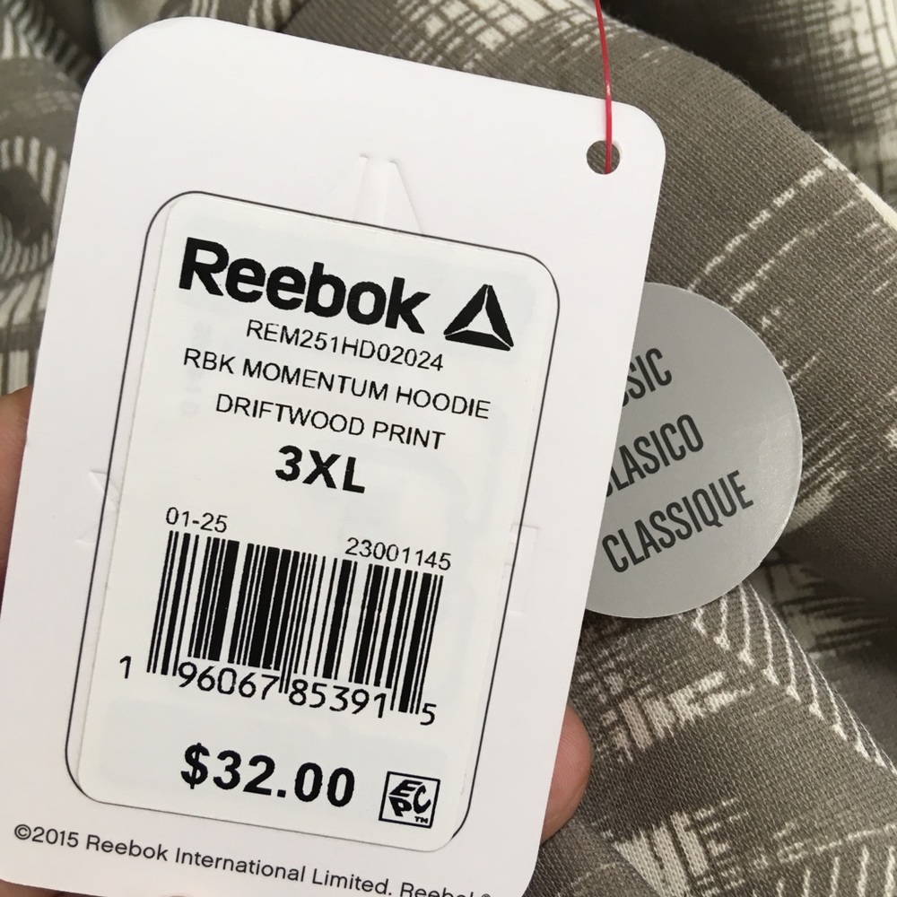 Reebok RBX Momentum Hoodie Tan Cream Driftwood Pullover SZ 3XL NWT - Picture 13 of 13